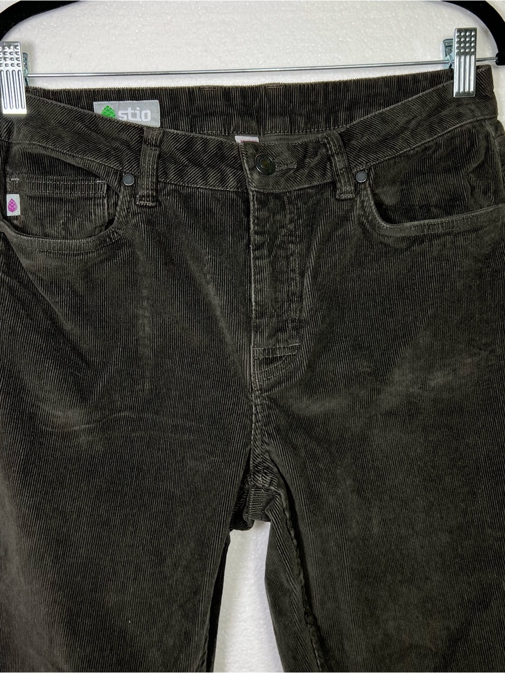 Stio dark olive green corduroy pants size 8 - Picture 2 of 7